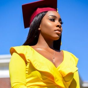 Yellow Frill Midi Dress